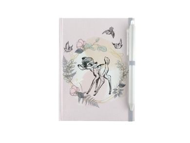 Bambi, pamiętnik z zakładką i długopisem zamykany na gumkę