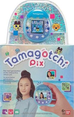 Bandai, Tamagotchi Pix, zabawka interaktywna, Blue