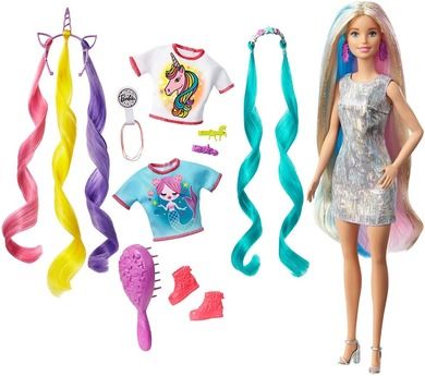 Barbie, Baśniowa fryzura, lalka z akcesoriami