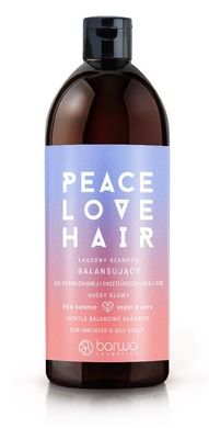 Barwa, Peace Love Hair, łagodny szampon balansujący do podrażnionej i przetłuszczającej się skóry głowy, 480 ml