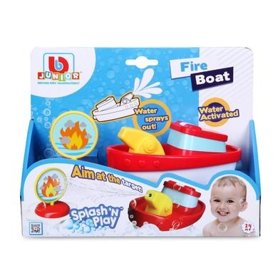 Bburago Junior, pożarnicza łódź ratunkowa, zabawka do kąpieli