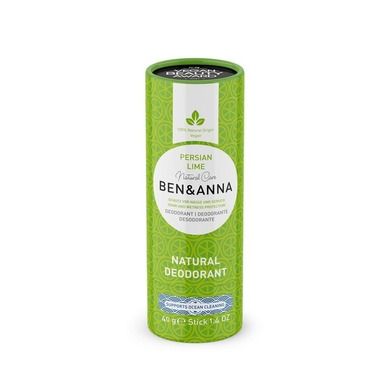 Ben&Anna, Natural Soda Deodorant, naturalny dezodorant na bazie sody, sztyft kartonowy, Persian Lime, 40 g