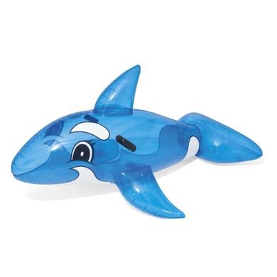 Bestway, delfin do pływania z uchwytami, transparentny, 1.57-94 cm
