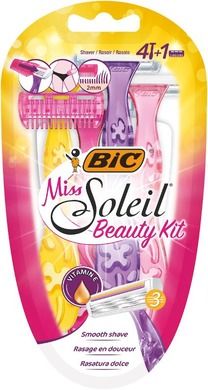 Bic, Miss Soleil Beauty Kit, maszynka do golenia, 4+1
