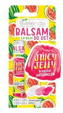 Bielenda, Juicy Jelly, balsam do ust zmieniający kolor, tropical watermelon 10 g