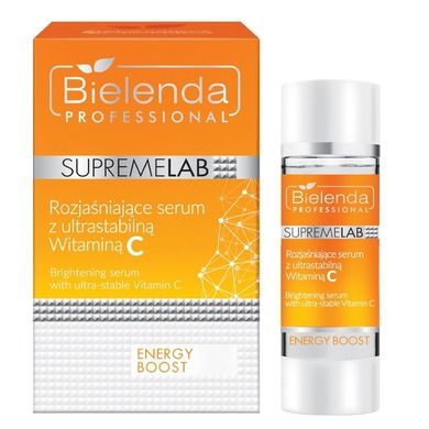 Bielenda Professional, SupremeLab Energy Boost, rozjaśniające serum z ultrastabilną witaminą C, 15 ml