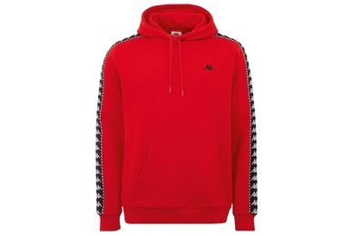 Bluza męska z kapturem, czerwona, Kappa Igon Sweatshirt