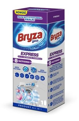 Bryza, Lanza Express 8 Action Fresh, płyn do czyszczenia pralki, 250 ml