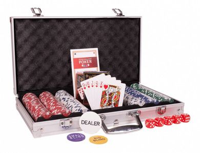 Cartamundi, żetony do pokera w walizce aluminiowej, 300 szt.