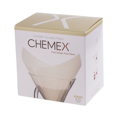 Chemex, filtry papierowe kwadratowe, białe, 6, 8, 10 filiżanek, 100 szt.