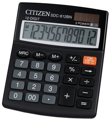 Citizen, SDC-812NR, kalkulator burowy, 12 cyfrowy