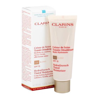 Clarins, Hydraquench tinted moisturizer, koloryzujący krem do twarzy, SPF 15, 04 blond 50 ml