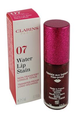 Clarins, Water Lip Stain 07 Violet Water, koloryzująca woda do ust, 7 ml