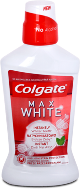 Colgate, Max White, Whiter Teeth, płyn do płukania ust, 500 ml