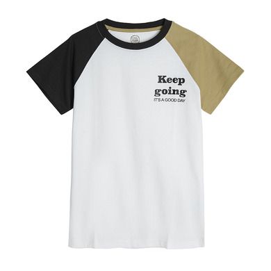 Cool Club, T-shirt chłopięcy, biały, Keep going