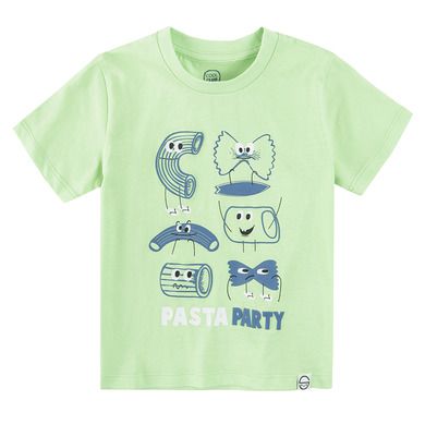 Cool Club, T-shirt chłopięcy, zielony, Pasta party