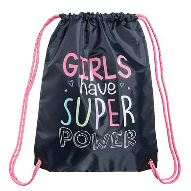 Cool Club, Worek sportowy dziewczęcy, granatowy, Girls have super power