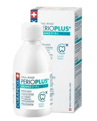Curaprox, Perio Plus balance, płyn do płukania ust, 0,05%chx, 200 ml
