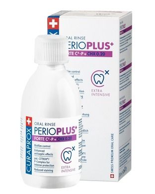 Curaprox, Perio Plus forte, płyn do płukania ust, 0,20%chx, 200 ml