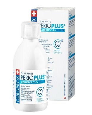 Curaprox, Perio Plus regenerate, płyn do płukania ust, 0,09%chx, 200 ml