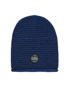Czapka chłopięca, niebieska melanż, Seoul, Tom Tailor