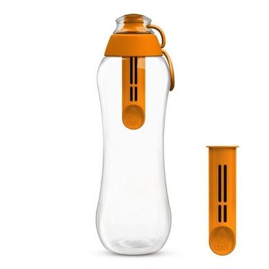 Dafi, butelka filtrująca + 2 filtry, pomarańcza, 0,7 l