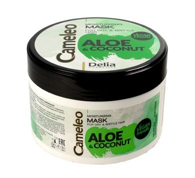 Delia Cosmetics, Cameleo Aloes i Kokos, maska nawilżająca do włosów, 200 ml