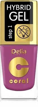 Delia Cosmetics, Coral Hybrid Gel, emalia do paznokci, nr 70, 11 ml