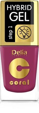 Delia Cosmetics, Coral Hybrid Gel, emalia do paznokci, nr 71, 11 ml