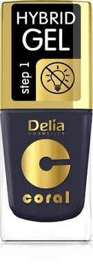 Delia Cosmetics, Coral Hybrid Gel, emalia do paznokci, nr 77, 11 ml