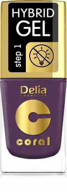 Delia Cosmetics, Coral Hybrid Gel, emalia do paznokci nr 80 11 ml