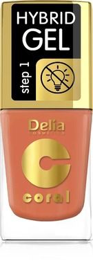 Delia Cosmetics, Coral Hybrid Gel, emalia do paznokci, nr 81, 11 ml