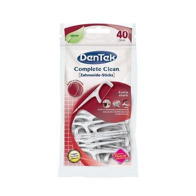 DenTek, Complete Clean, wykałaczki do zębów z nitką, uniwersalne, 40 szt.