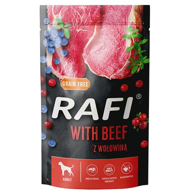 Dolina Noteci, Rafi, karma dla psa z borówką i wołowiną, 500g