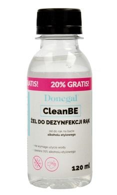 Donegal, CleanBe, żel do dezynfekcji rąk, 120 ml