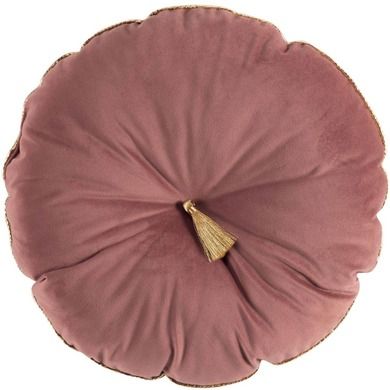 Douceur D Intérieur, poduszka dekoracyjna, Ever Bloom, Ø 38 cm, różowa