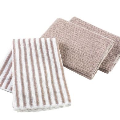 Douceur d'intérieur, ręczniki kuchenne, taupe, 40-40 cm, 3 szt.