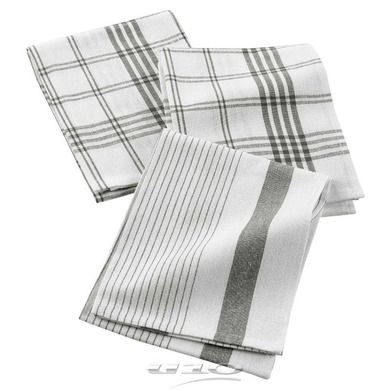 Douceur d'intérieur, ręczniki kuchenne w kratkę, 50-70 cm, 3 szt.