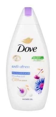 Dove, żel pod prysznic, anti-stress, blue chamomile & oat milk, 500 ml