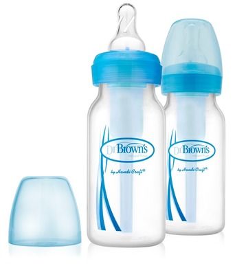 Dr. Brown's, Options Standard, butelka, 120 ml, niebieska, dwupak
