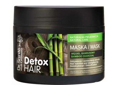 Dr.Sante Detox Hair, maska regenerująca do włosów z węglem bambusowym 300 ml