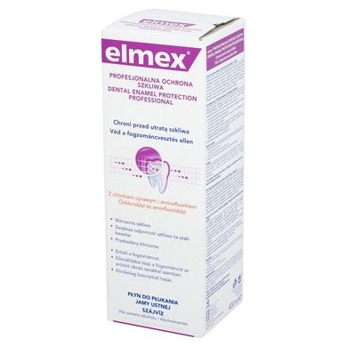 Elmex, Profesjonalna Ochrona Szkliwa, płyn do płukania jamy ustnej, 400 ml
