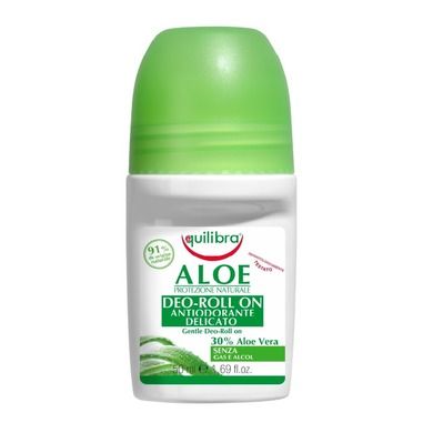 Equilibra, Aloe Gentle Deo-Roll On, aloesowy dezodorant w kulce, 50 ml