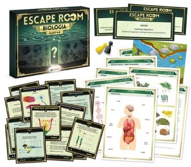 Escape Room, Biologia, Klasy 4-8, gra edukacyjna