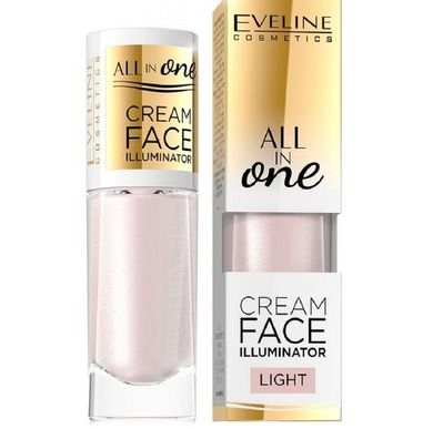 Eveline, All In One Cream Face Illuminator, lekki kremowy rozświetlacz, Light, 8 ml