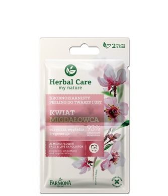Herbal Care, peeling drobnoziarnisty, Kwiat Migdałowca, saszetka, 2-5 ml