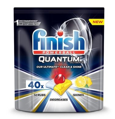 Finish, Quantum Ultimate, kapsułki do zmywarki, lemon, 40 szt.