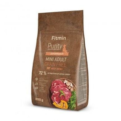 Fitmin, Purity Dog, GF Adult Mini, karma sucha dla psa, Beef, 0,8 kg