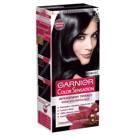 Garnier, Color Sensation, farba do włosów, 1.0 głęboka onyksowa czerń