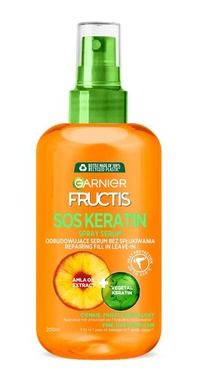 Garnier Fructis, SOS Keratin spray-serum, odbudowujące do włosów cienkich i zniszczonych, 200 ml